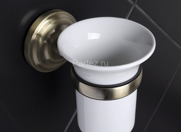 Подстаканник одинарный Fixsen Retro, керамика, бронза (FX-83806)