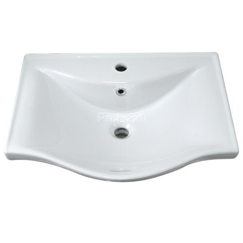 Раковина накладная Lapino BASIC 65X45X17,5, белая