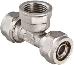 Тройник обжимной с внутренней резьбой 32х1&quot;х32 VALTEC