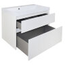 Комплект тумба Azario Velluto 80 800х450х660 подвесная, с раковиной Slim 80, белый матовый (CS000886