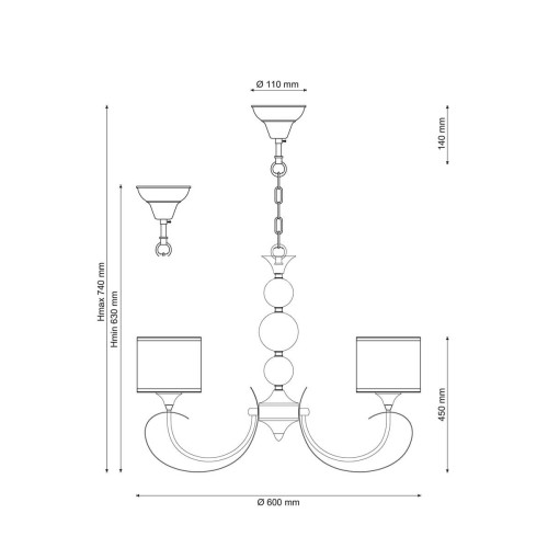 Подвесная люстра Lucia Tucci BREGATTO 100.5