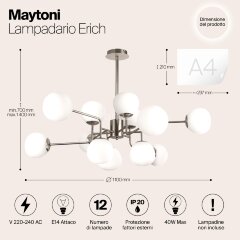 Потолочная люстра Maytoni MOD221-PL-12-N