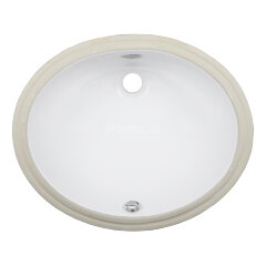 Раковина Azario 510х425х210 встраиваемая снизу, овальная, белый матовый (AZ-6005)