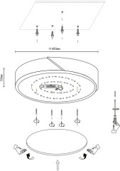 Потолочный светильник Velante 445-227-01