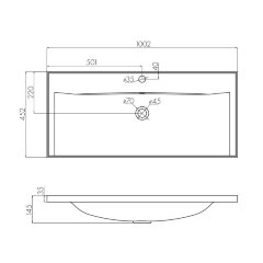 Раковина AQUATON Айрис 100, белая (1A723031AG010)