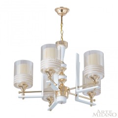 Подвесная люстра Arte Milano 306087/5 Wh/Gd