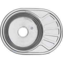 Мойка 6044 U MELANA 0,8/180 врезная овальная с сифоном (238 ta *10)