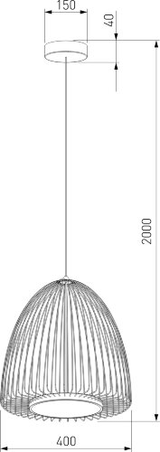 Подвесной светильник Eurosvet 40010/1 LED черный