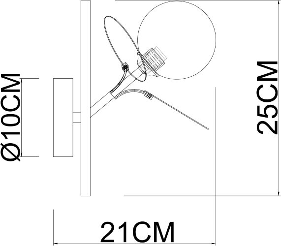 Бра Arte Lamp A1369AP-1MD