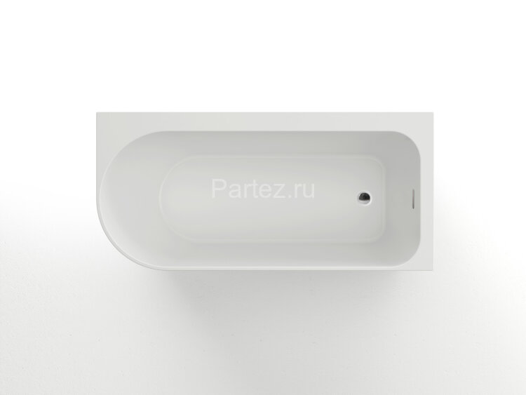 Ванна акриловая Azario LUTON 1700x800x580, пристенная, в комплекте с сифоном и металлической рамой, 