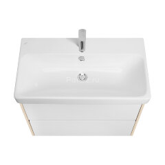 Тумба под раковину AQUATON Сканди 80 белый, дуб верона (1A283001SDB20)