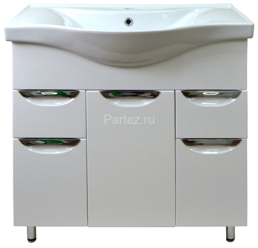 Комплект тумба Стиль- 80/2 800х850х460напольная, с раковиной Basic 80 (CS00070446)