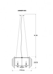 Подвесная люстра Arte Lamp A2848SP-3GO