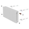 Дизайн-радиатор Royal Thermo Shift Q30 VC2030 - 26 секц. RAL9016
