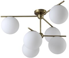 Потолочная люстра Crystal Lux FELIZ SP-PL6 BRONZE/WHITE