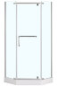 Душевое ограждение Loranto 100х100х200, с низким поддоном 13 см. 6 mm прозрачное закаленное стекло, металлический сифон (CS-816S B)