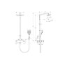 27128400 Raindance Select Raindance Select E 300 2jet Showerpipe, ½'