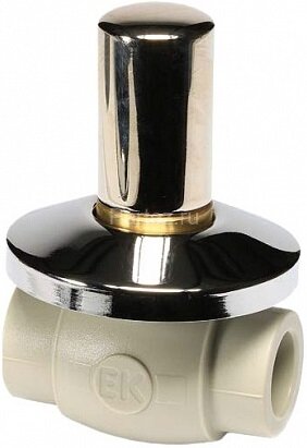 Кран шаровой под штукатурку Lux PPR D25 Ekoplastik