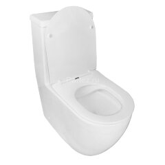 Унитаз-моноблок AZARIO MORANO 680x370х830 напольный, безободковый, в комплекте с сиденьем дюропласт