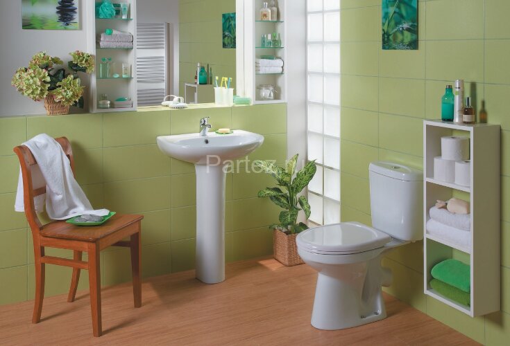 Унитаз-комакт Santek Анимо, с бачком, с сиденьем микролифт, белый (1.WH30.2.135)