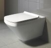 Унитаз подвесной Duravit Durastyle 373x540x393 без смывного края, с сиденьем, белый (45510900A1)