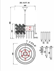 Подвесная люстра Zortes ZRS.01277.06