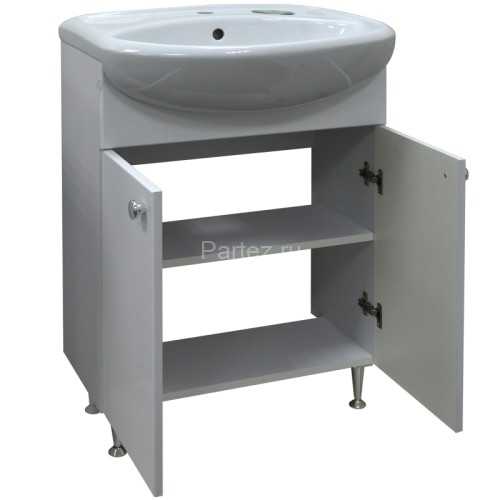 Комплект тумба Моника New 60 напольная 600х840х300 с раковиной Арго 60 (CS00076240)