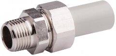 Муфта комбинированная разъемная PPR-НР D20х1/2&quot; Ekoplastik