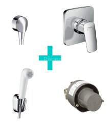 Набор с гигиеническим душем Logis (71604000, 13620180, 27454000, 32127000)