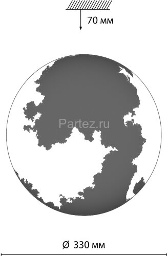 Настенно-потолочный светильник Sonex 3084/CL