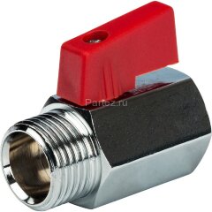 Кран шаровой мини ВР/НР 1/2" Stout