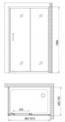Душевой уголок Gemy Victoria S30191H-A70