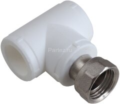 Тройник с накидной гайкой PPR D25х3/4&quot; Aquapipe