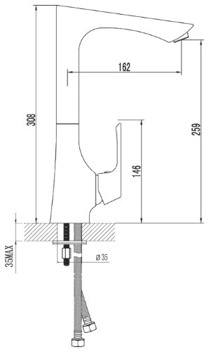 Смеситель для кухни Lemark Unit LM4505C