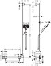 26326400 Raindance Select S 120/Unica Comfort 1.10 m R душевой набор белый/хром