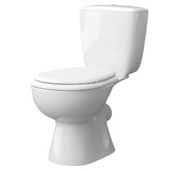 Унитаз-компакт КЕРАМИН Позитано Алкапласт с жестким сиденьем, белый