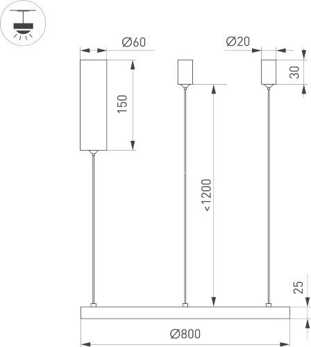 Подвесной светильник Arlight 046246