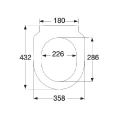 Крышка-сиденье для унитаза Villeroy&Boch SUBWAY 2.0 тонкое, микролифт, Альпийский белый (9M78S101)