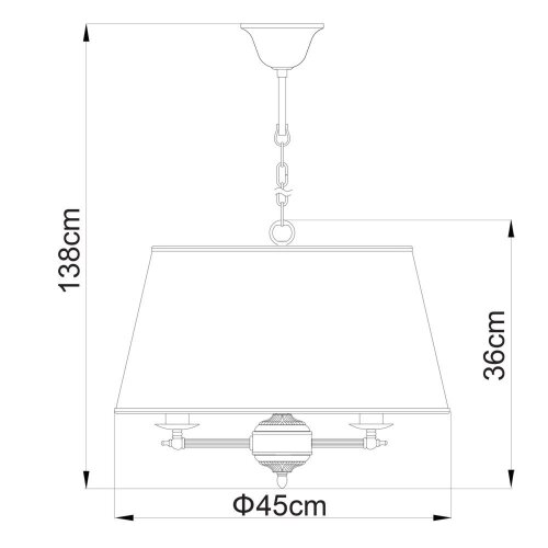 Подвесная люстра Arte Lamp A3579SP-3AB