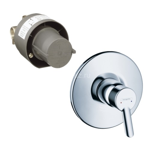31764000 XX Focus S Смеситель для душа, однорычажный, CМ, (внешняя + скрытая часть)