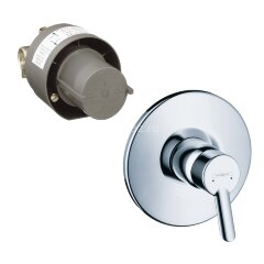 31764000 XX Focus S Смеситель для душа, однорычажный, CМ, (внешняя + скрытая часть)