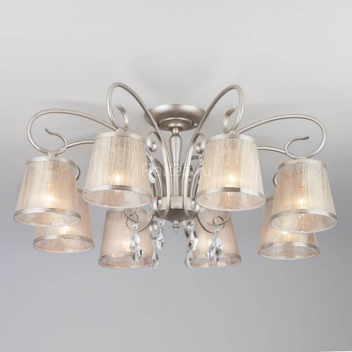 Потолочная люстра Eurosvet 60065/8 серебро