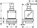 Дозатор для жидкого мыла Hansgrohe AddStoris, матовый чёрный (41745670)
