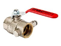 Кран шаровой с дренажем и воздухоотводчиком 3/4&quot; в-в рыч. VALTEC