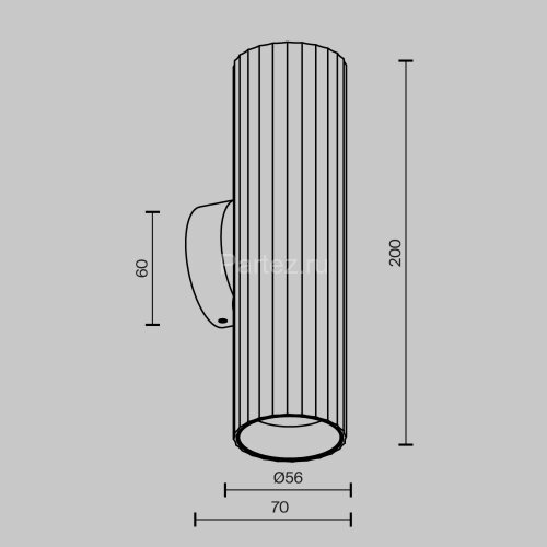Настенный светильник Maytoni C106WL-02-GU10-W