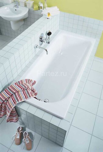 Ванна стальная Kaldewei SANIFORM PLUS Mod.375-1 180х80х41, alpine white, без ножек