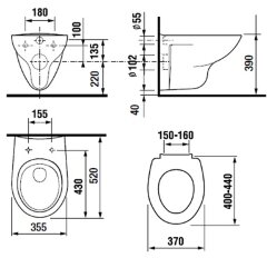 ПЭК: Roca MATEO Унитаз + сидение микролифт + инсталляция + кнопка