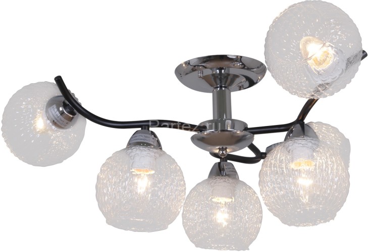 Потолочная люстра Reluce 07624-0.3-06 CR+BK