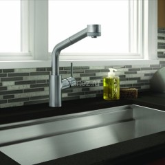 Hansgrohe 32856000 Talis Смеситель для кухни, однорычажный, с выдвижным душем, 1/2