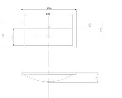 Раковина AQUATON ПРЕМЬЕР М 1200, белая (1A70483KPR010)
